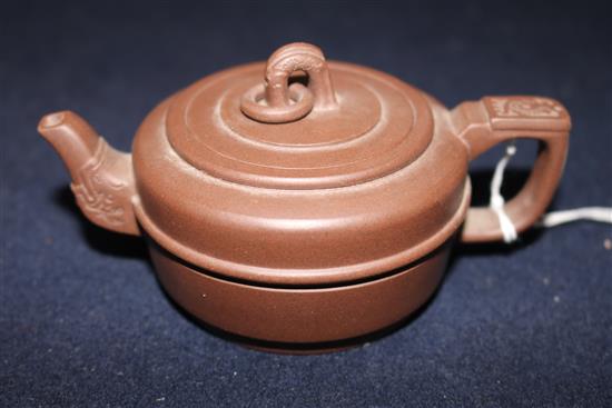 Two 20th century Yixing pottery teapots